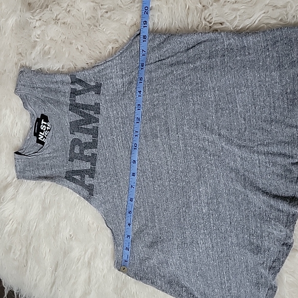 NLST S/S16 Army Cut Off Racerback Muscle Tank Japanese Fabric - Picture 3 of 9